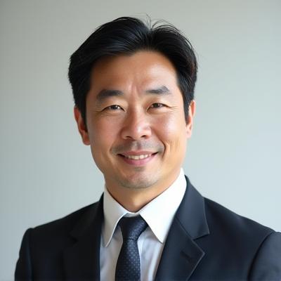 創業者兼CEO、田中健一氏のプロフェッショナルなポートレート