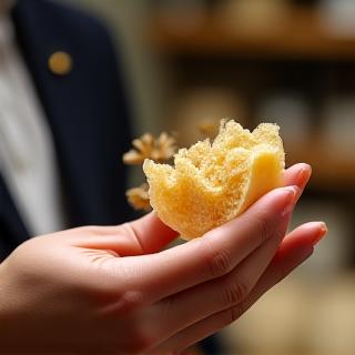 珍しい食材を吟味するグルメ愛好家の写真